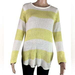 Wooden Ships Yellow & White Striped Nautical Sweater